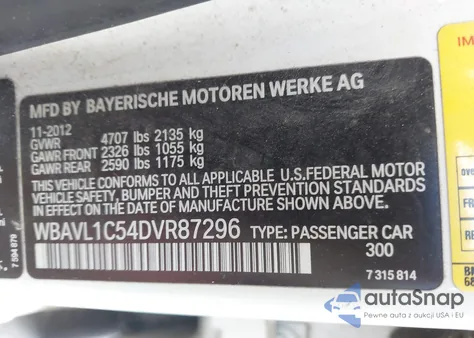 2013 BMW X1 xDrive28I from USA, damaged, VIN WBAVL1C54DVR87296
